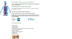 Desktop Screenshot of chesterchiropracticclinic.com