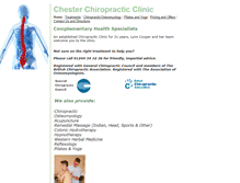 Tablet Screenshot of chesterchiropracticclinic.com